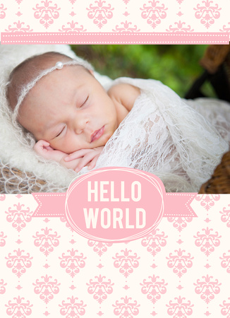 Leilah Birth Announcement-front